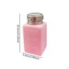 Alcohol Pump Dispenser Bottle for Makeup Remover In Pink