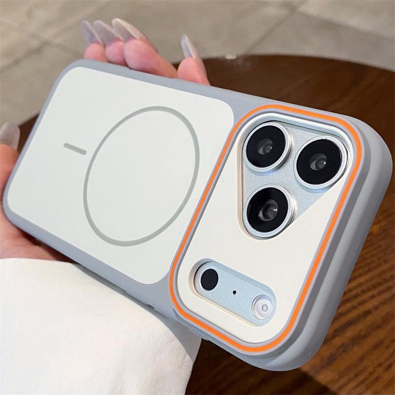 Two-Tone Magnetic Case for iPhone 17 Pro Max, Fits Models 13-17 iPhone 13 Pro