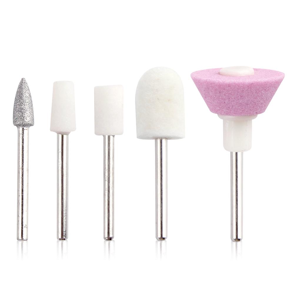 Tragbares 5-in-1-Set für elektrische Nagelbohrer, Akku, Maniküre, Pediküre, Schleifen, Polieren, persönliches Maniküre- und Pediküre-Set