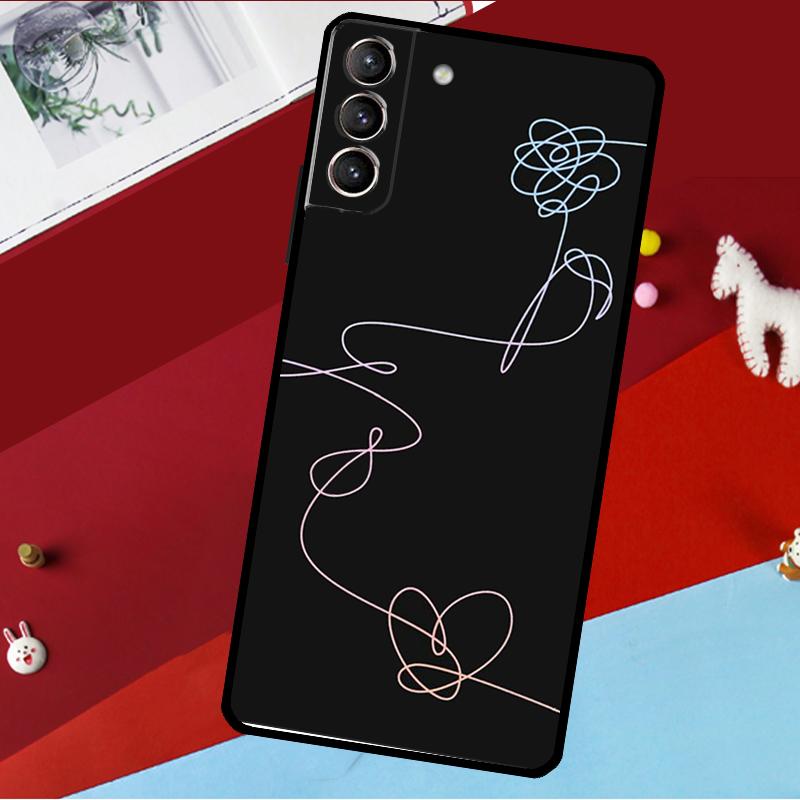 Love Yourself Flower Kpop Case For Samsung Galaxy S20 FE S21 FE S22 S23 Ultra Note 20 S9 S10 Note 10 Plus Back Cover