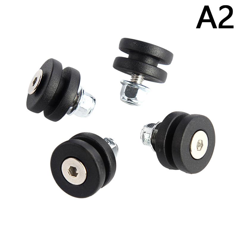 4Pcs Universal Motorcycle Rear Luggage Case Tail Top Box Helmet Trunk Bracket Base Plate Bushing Pad Buckle Plastics Spacers