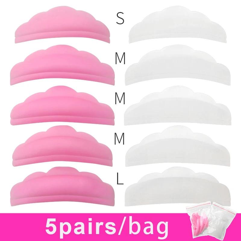 10Pcs False Eyelash Perm Pad Kit Lash Lift Silicone Protection Pads Eyelash Extension Lifting Curler Perming Shield Patch Tools