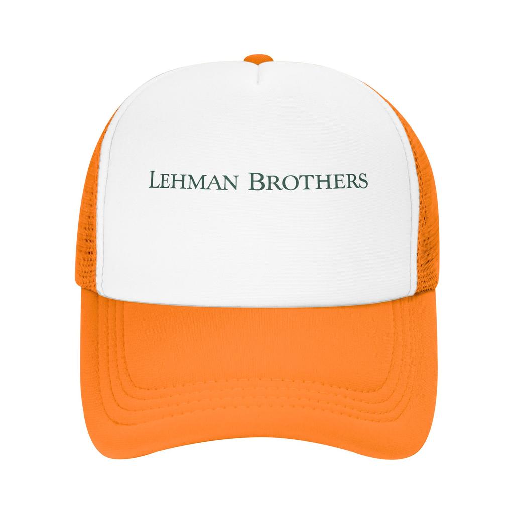 Lehman Brothers Baseball Cap  Outdoor Sports Breathable Trucker Hat Men Adult Streetwear Print Snapback Cap
