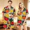 Couples Halloween Print Comfortable Pajama Set for Loungewear