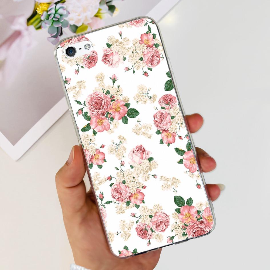 For iPhone 5 5S Case Fashion Astronaut Art Painted Shockproof Soft Cover For iPhone SE 2016 2020 SE2 TPU Funda on iPhone5 Bumper
