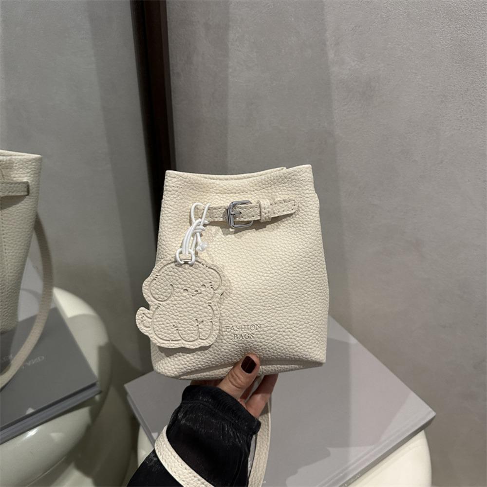 Pu Leather Basket Bag Designer Women's Shoulder Bag Fashionable Crossbody Bag Ladies