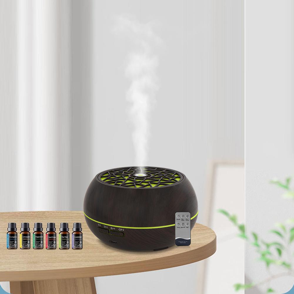 

Diffuser For Home Smart 550ml Essential Oil Diffuser Soundwave Tech Remote Control 7 LED Colors Auto Timer