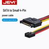 JEYI JiaYi SATA 15P Male To 4-Pin Female 2510 Hard Drive Power Cable