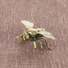 Massive Messing-Insekten-Honigbienen-Figuren, Miniaturen, Teehaustier, lustiger Käfer, Bastelsammlung, kleine Desktop-Ornamente, Heimdekorationen