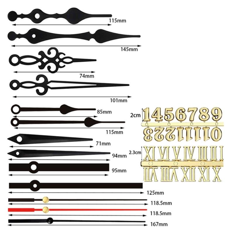 Mecanism de Ceas de Perete cu Cuarț Profesional și Practic, Kituri de Piese pentru Reparare DIY cu Ace de Ceas