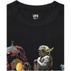 Uniqlo × Star Wars Collaboration SS24 Cartoon Letter Print Casual Crew Neck Short Sleeve T-Shirt Unisex Tops Black 473126-09