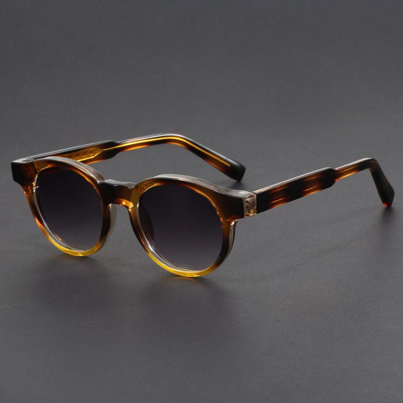 Fashion Luxury Brand Sunglasses Round Retro Sun Glasses Trendy Designer Sunglasses Premium Anti-Uv Sun Glasses