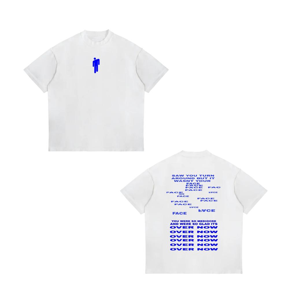 T-shirt con Stampa Billie Eilish 2026 Nuova Calda Vendita Unisex Moda Donna Retro Maglietta per Fan di Musica Y2k Street Wear T-shirt in Cotone