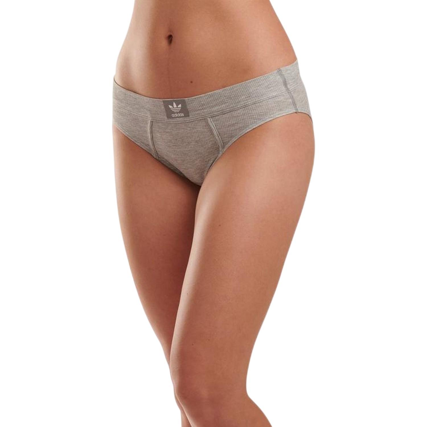 Adidas Damen Gerippter High Waist Slip 20-22 UK grau