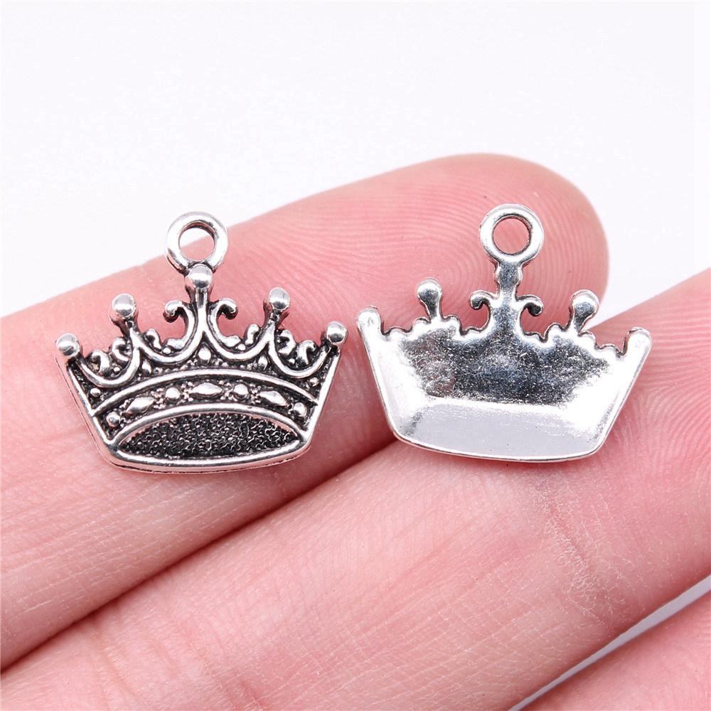 Charms Crown Pendants Minimalist Jewelry Components QC035