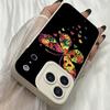 M271 Aquarela Butterfly Pink Love Heart art Design Angel Eyes Soft Phone Cases for iPhone Samsung Xiaomi Rdemi Huawei Honor Infinix Realme All Model