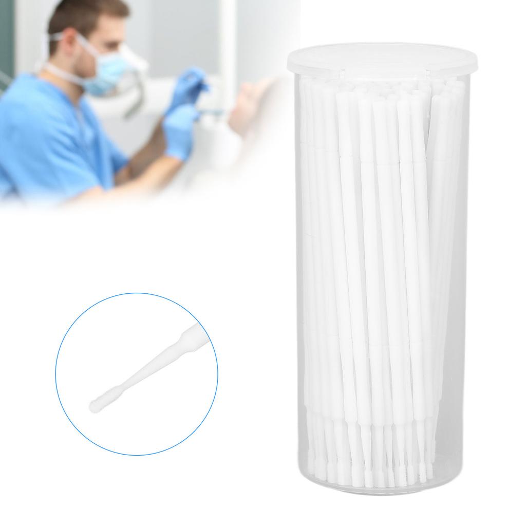 100PCS Micro Applicator Brush Disposable White Portable Compact Dental Tool Unique Design