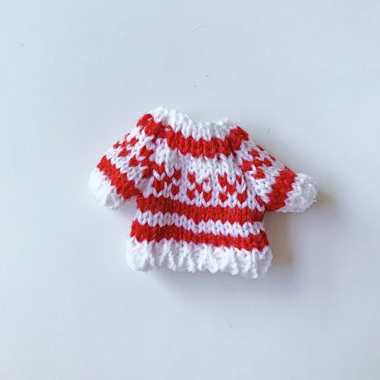 Doll Sweater Free Collocation Cartoon Decorative High Elastic BJD Doll Top Clothes Accessories for Pretend Game