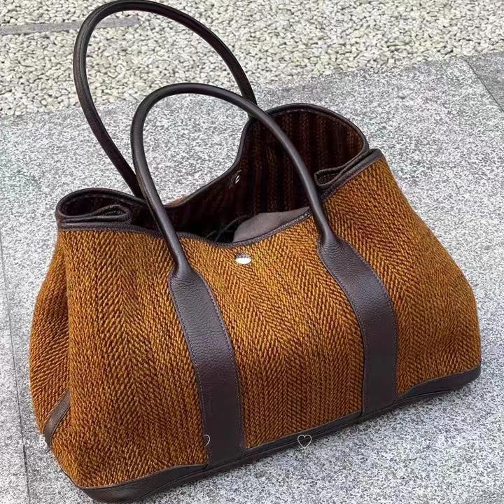 Dámská velkokapacitní taška přes rameno, nová podzimní a zimní nikový design, luxusní vlněná kabelka na dojíždění