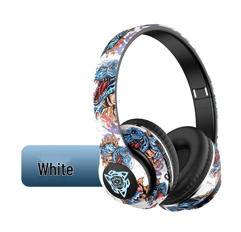 P35 Graffiti Cool Over-Ear Wireless Bluetooth Noise-Cancelling Gaming Headphones