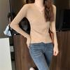 Early autumn top, low-neck bottoming shirt, women's new inner wear and knitted sweater