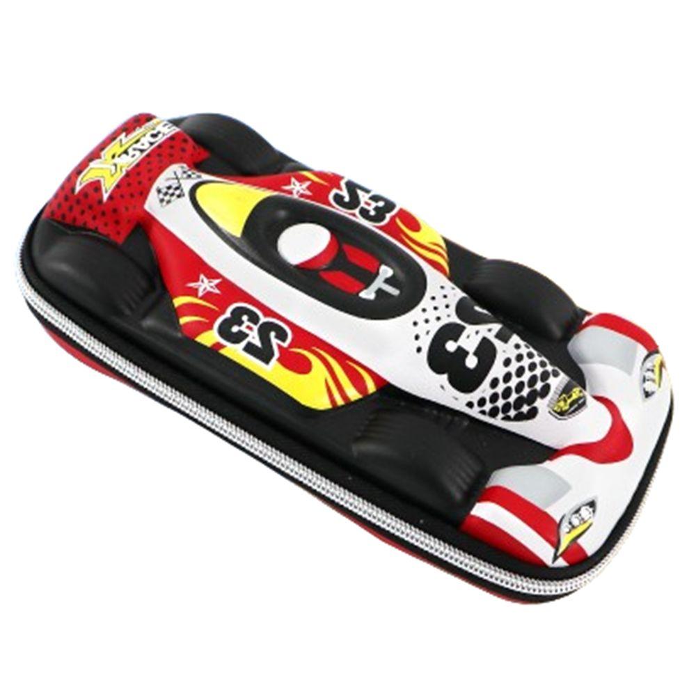 

3D Stationery Box 3-Layers Stationery Storage Organizer Durable Pencil Case School/Office Supplies красный