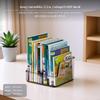 Transparent Desktop Book Organizer, Acrylic Document Holder Storage Stand with UShape Opening,