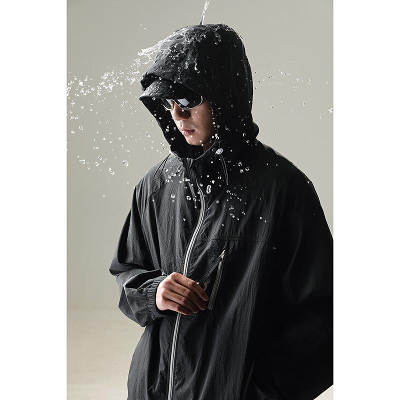 Sunshade ice silk sunscreen clothing upf10 + breathable and light UV protection hooded sunscreen clothing outdoor fishing skin clothing