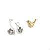 Porcelain Swan And Golden Bird Figurine Collection Statue Ornament for Living Room Bedroom Desktop