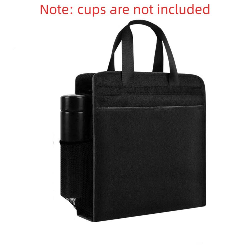 Waterproof Zippered Document Bag with Handle Students Portable Bag File Storage Handbag  Travel