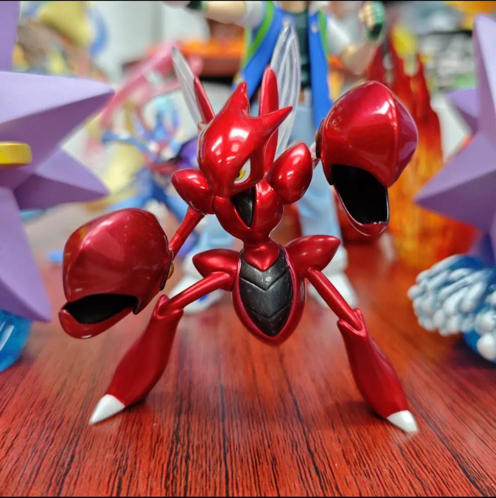 

9cm/3.54inch Anime Pokemon Scizor Figure Mantis Action Figure Pvc Statue Desktop Ornament Collection Model Toys Gifts