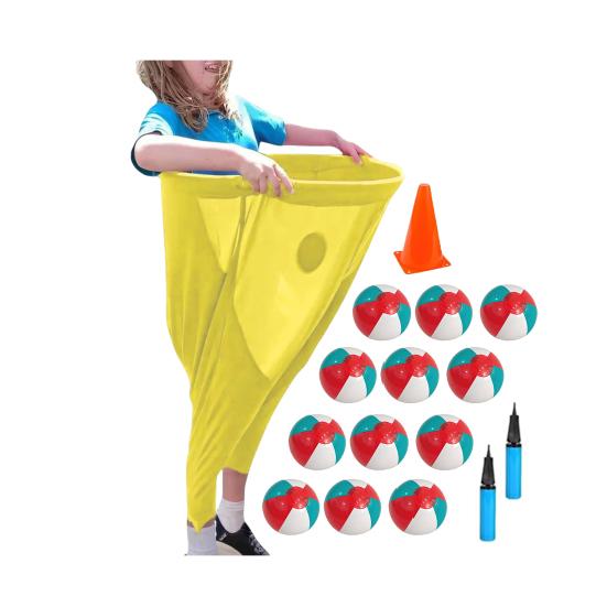 Hra na dvorek Granny Pants Set Obří venkovní hry s míči a kužely Zábavné trávníkové hry pro rodinná setkání, večírky, pikniky