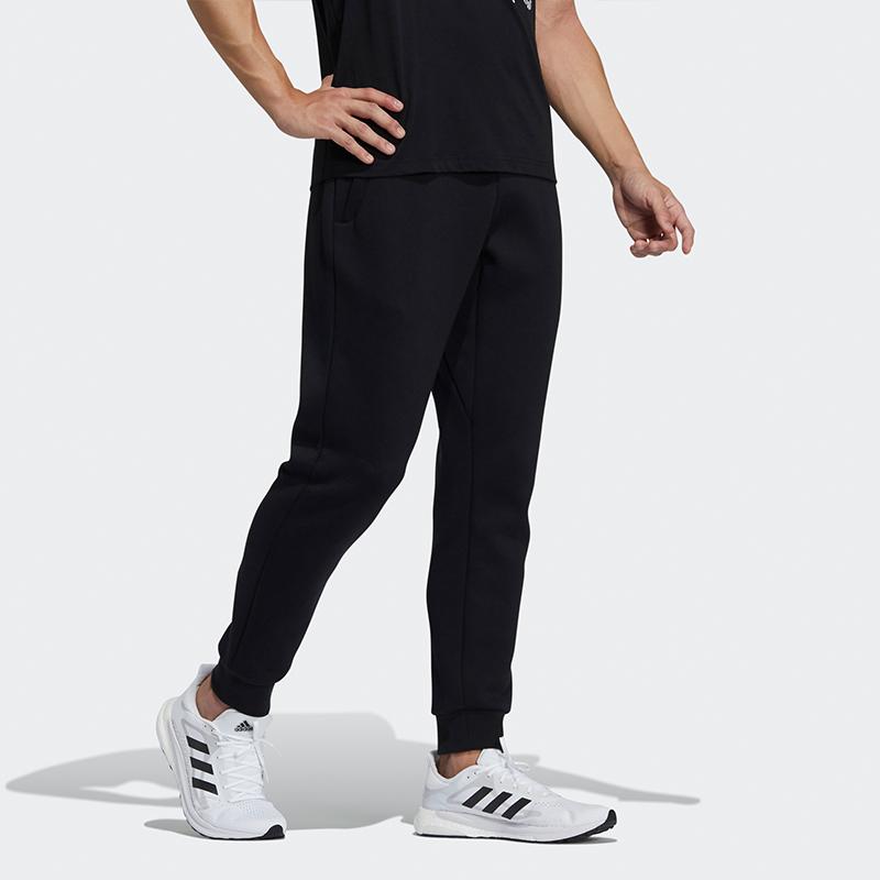 Adidas Casual Sport Joggers With Cuffs Men Bottoms Black H55257