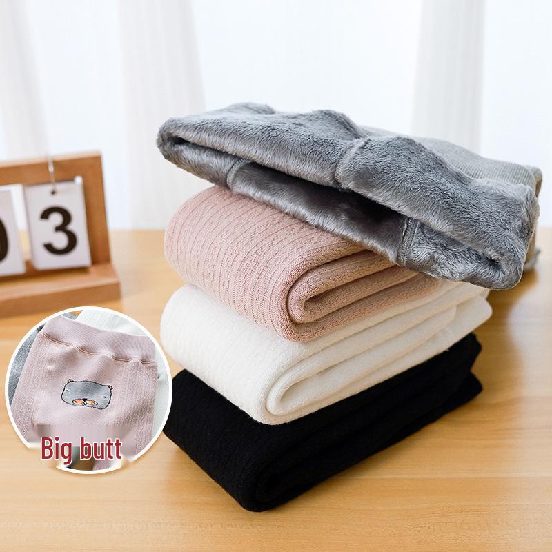 Infant & Girls' Cartoon Leggings: Thick, White, One-Piece Tights for Spring, Autumn, & Winter