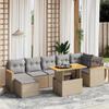 VidaXL Garden Lounge Set with Cushions 8 Pcs, Patio Sofas, Patio Furniture Set, Outdoor Furniture, Beige 3273187