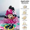 1pc, Minnie Mouse Pink Polka Dot Throw Blanket, Soft Coverlet for Bed, Couch, Travel, Camping, Car, Beach, Office Nap, Perfect Gift for FriendsX017