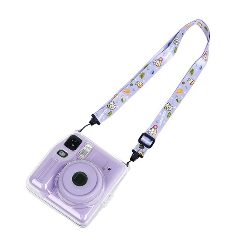 Clear Camera Protector For Camera Case With Photo Pocket And Customizable Shoulder Belt Sticker Solid Holder