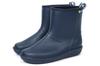 Akiriko MOZ Kurze Regenstiefel mit geformtem Strick Größe L Einteiliges Futter, Marineblau,