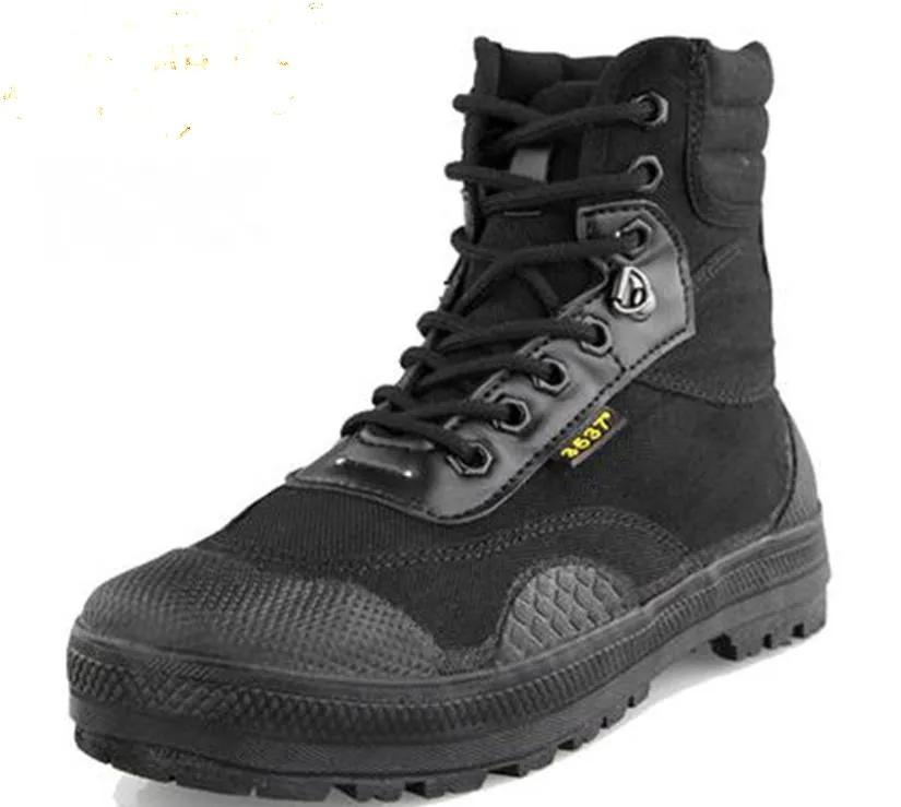 Good quality New Men Desert Boots Men Tactical Lace Up Canvas Camouflage Rubber  Boots Size 38-44
