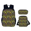 Gorilla Tag 3D Printed 3pcs/Set School Bags Laptop Daypack Backpack Inclined shoulder bag Pencil Case For Boys Girls Best Gift