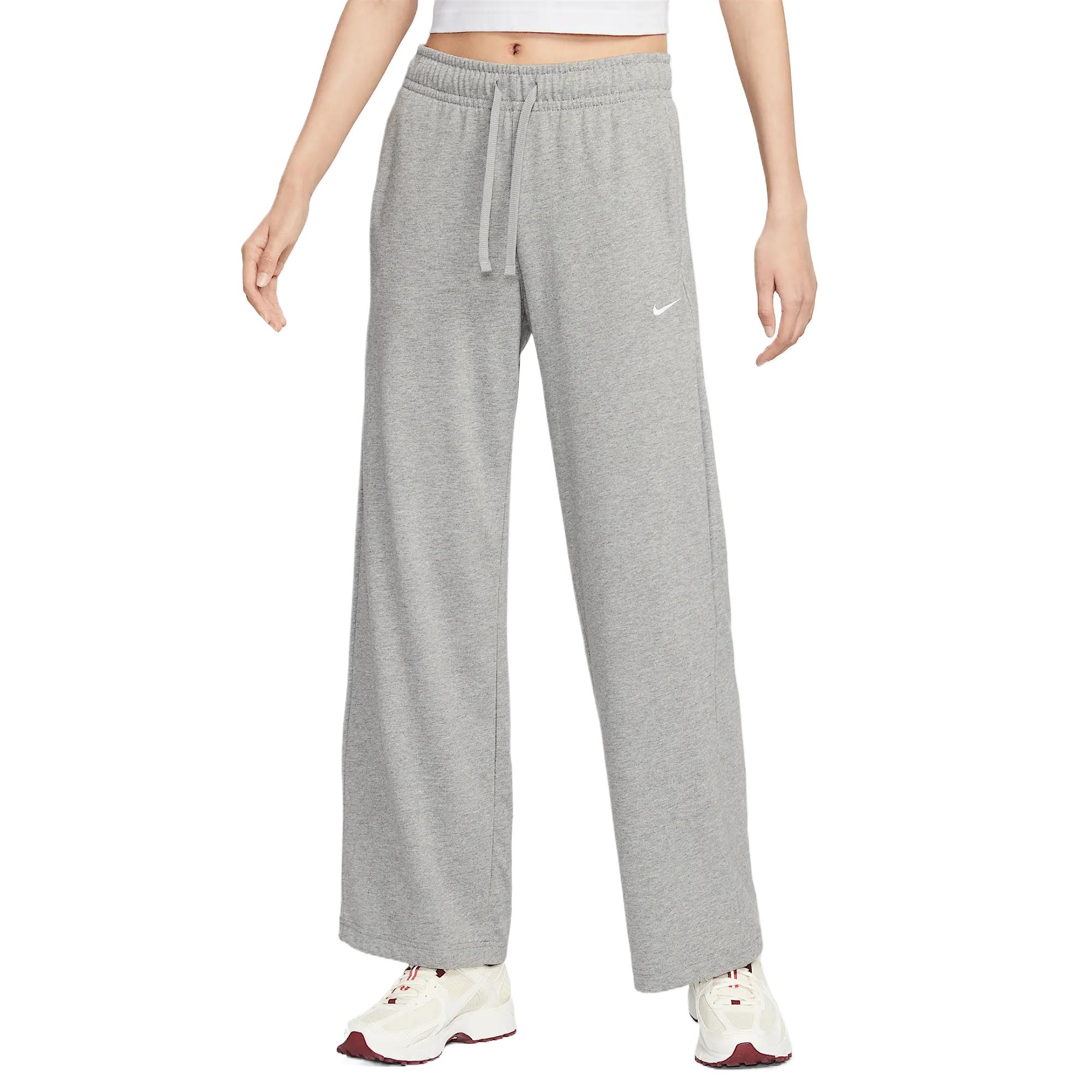 

Nike Sportswear Comfortable Soft Skin-Friendly Fashion Loose Wide-Leg Knit Sports Pants Women Bottoms Dark-Gray II1870-063 L