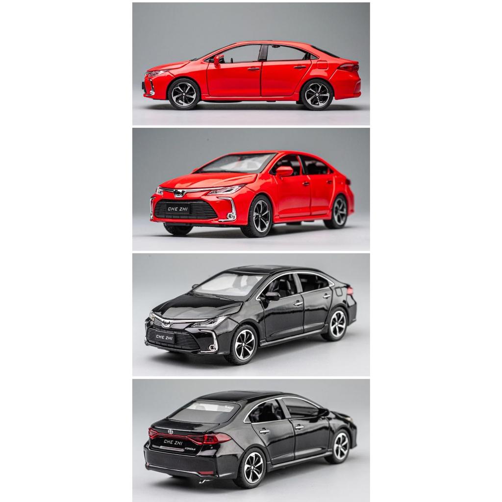 1/32 Alloy Die-cast Toyota Corolla Car Model Simulation Sound and Light Pull Children's Toy Car Collections for Boys' Birthday Gifts