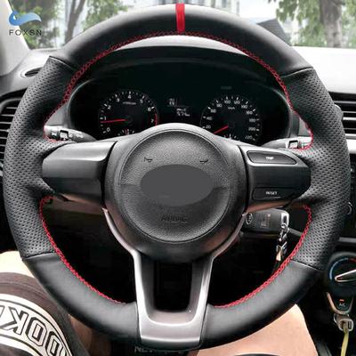 Auto Innen Zubehör Lenkrad Abdeckung Leder Trim Für Kia Rio 2017 2018 Rio5 K2 2016 Morgen 2017 Picanto