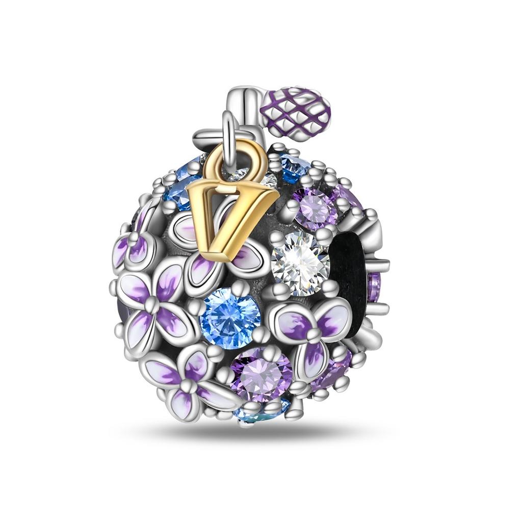2026 Romantic Muse Princess Perfume Bottle Pendant Charm Beads DIY Jewelry Accessories Bracelet 925 Silver