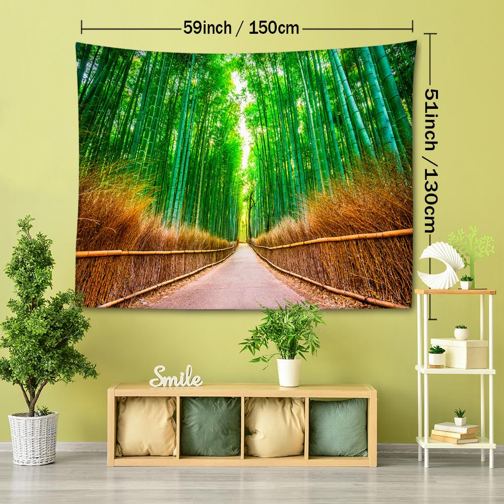 1pc Bamboo Tapestry Wall Hanging, Room Decor, Bedroom Decor, Living Room Background, Natural Style Backdrop Cloth, Tapestry
