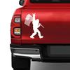 Car Sticker Bigfoot Sasquatch N Flag Yeti Decor Decal Conspiracy For Car Truck SUV Pickup Door Tailgate Auto Accessories