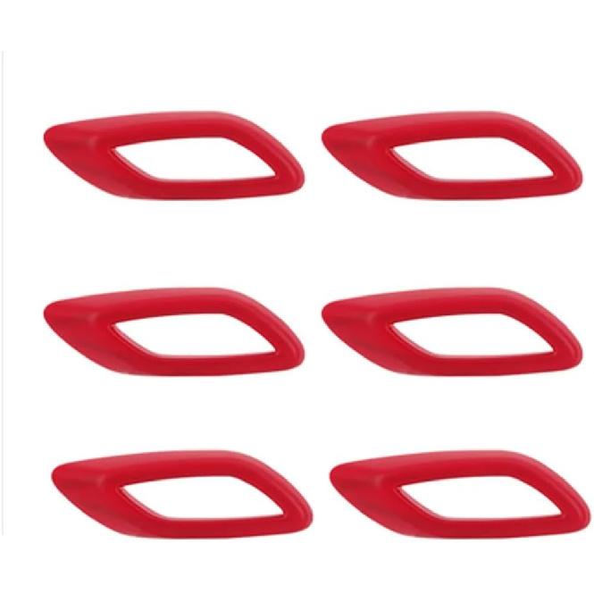 Compatible with Maserati Levante 2016-2021 Car Fender Air Outlet Vent Decoration Cover Sticker Car Accessories Glossy Red