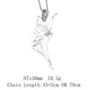 Vintage Angel Wing Pendant Necklace Alloy Feather Guardian Charm Necklaces Blessing Jewelry Gift For Making