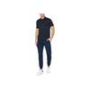 Emporio Armani EA7 Solid Color Button Straight Fit Short Sleeve Polo Shirt Men Polo Shirts Navy-Blue 8NPF09-PJNQZ-1578