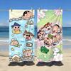 Cartoon Crayon Shinchan Beach Towel, Quick Drying Soft Skin Friendly for Swim Yoga Gym All Season Travel Gift